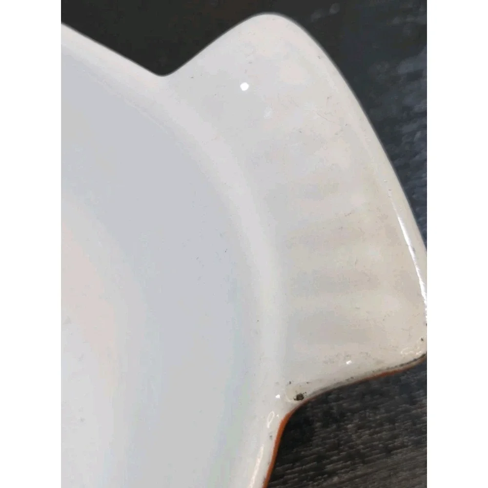 Vintage Le Creuset #24 Orange Au Gratin Oval‎ Baking Dish Made In France